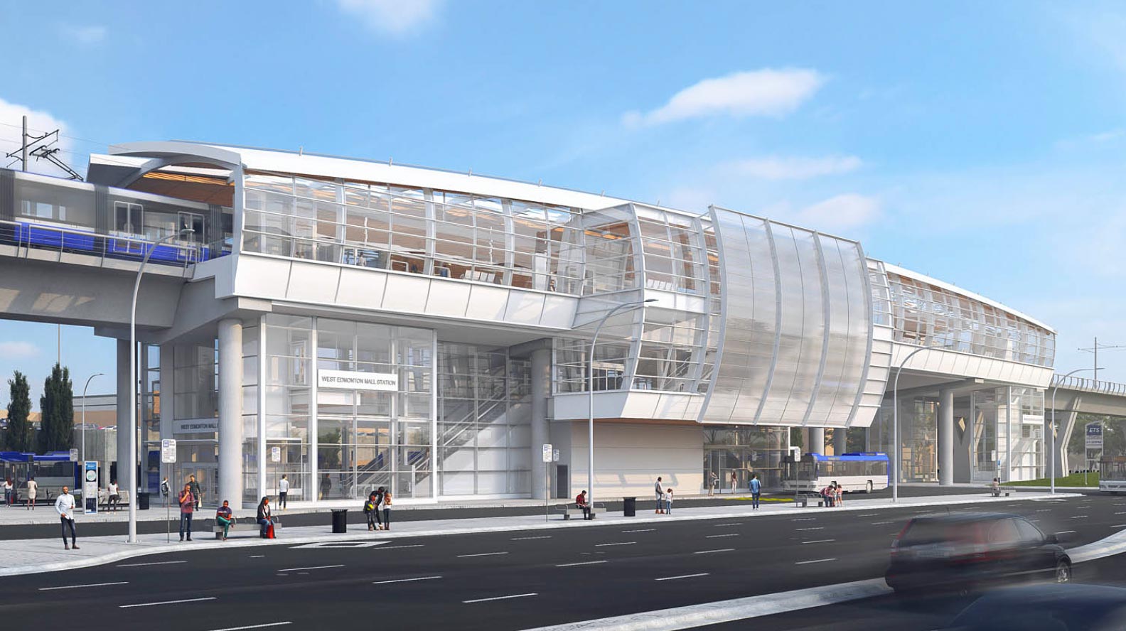 City of Edmonton Valley Line LRT Station in collaboration with AECOM,ISL Engineering and Land Services, Ltd., Mott McDonald, and TransEd
