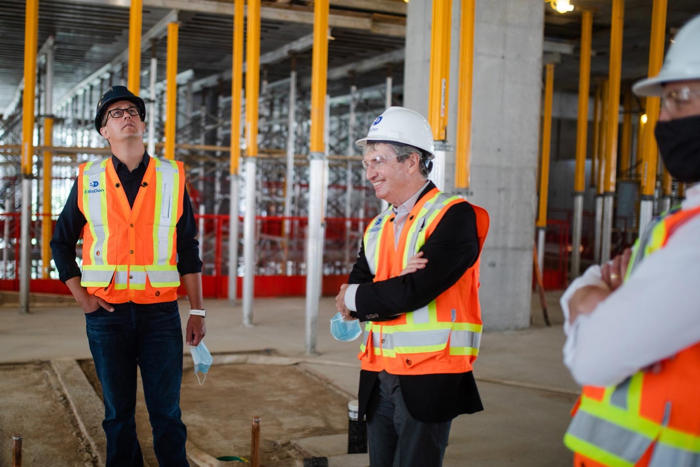 Geoff Smith at Site Visit to Michael Garron Hospital, 2021